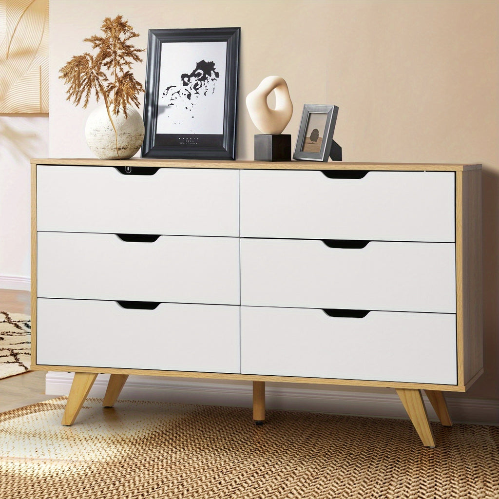 6-Drawer Lowboy Dresser