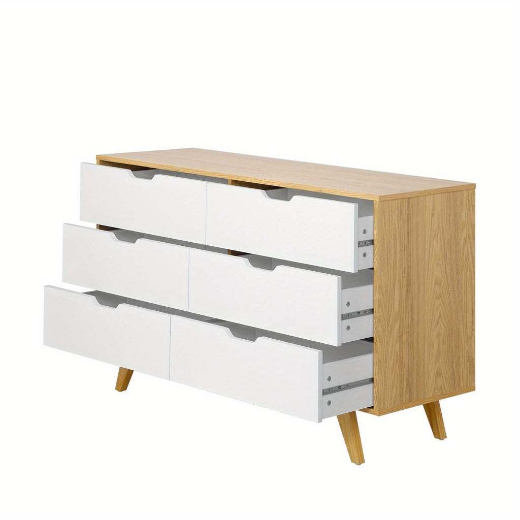 6-Drawer Lowboy Dresser