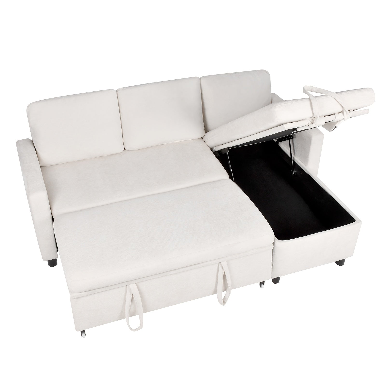 L Shaped Reversible Sleeper Sofa Bed