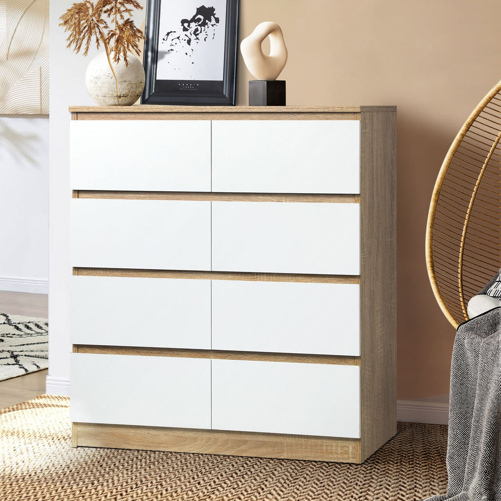 8-Drawer Modern Tallboy Dresser