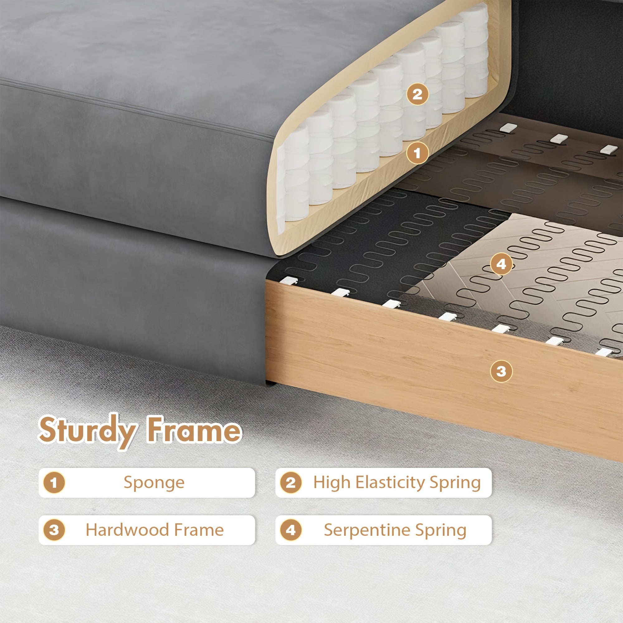 Modern Luxury 2-Seater Sofa